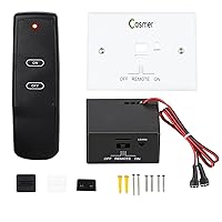 Gas Fireplace Remote Control System Kit.for Standard Millivolt Valve Appliance.Fit for skytech Ambient Majestic Napoleon ect,Thermostat Buzzer IPI Module Wall Switch,3 YR Warranty NOT Battery