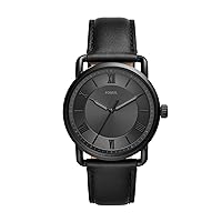 Men's Copeland Stainless Steel and Leather Casual Quartz Watch