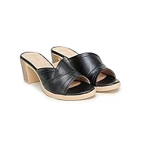 Womens' Square Open Toe Heeled Sandals For All Wear