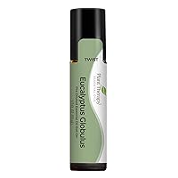 Eucalyptus Pre-Diluted Roll-On 10mL (1/3 oz) for Skin and Clear Breathing, 100% Pure, Therapeutic Grade