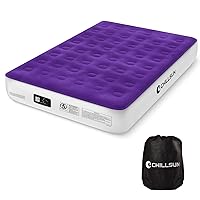 CHILLSUN Queen Air Mattress with Built in Pump,Elevated Durable Inflatable Mattresses with Storage Bag,13
