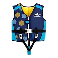 Gogokids Kids Swim Vest, Toddler Floaties Jacket for 20-50 lbs Girls and Boys, Float Swimwear with Adjustable Safety Strap for 2-7 Years