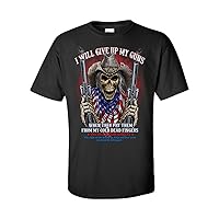 Men's Skull I Will Give Up My s When They Pry Them from My Cold Dead Fingers Short Sleeve T-Shirt