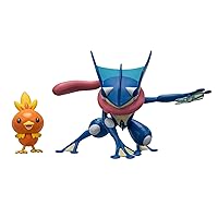 Pokémon Battle Figure 2 Pack - Features 4.5-Inch Greninja and 2-Inch Torchic Battle Figures with Accessory - Amazon Exclusive