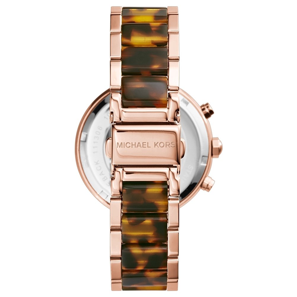 Michael Kors Women's Parker Rose Gold & Tortoise Watch MK5538
