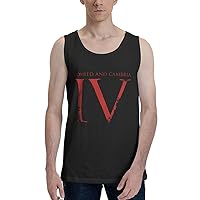 Coheed Music Cambria Tank Tops Men Fashion Loose Crew Neck Cotton Sleeveless Shirt Sports T-Shirt