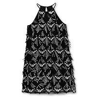Speechless Women's Sleeveless Halter Neck Sequined Party Special Occasion Dress