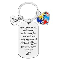 Xiahuyu Autism Awareness Gifts Keychain Autism Teacher Appreciation Gift Special Education Teacher Gift ABA Therapist Gift