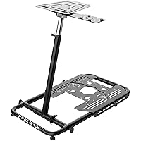 Turtle Beach VelocityOne Universal Stand for Flight Simulation & Racing Simulation Accessories with adjustable height design, metal construction, and fold flat design for PC & Xbox – Black