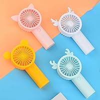 NA Small Handheld Fan Rechargeable USB Small Fan Portable Mini Small Fan Cute Cartoon Small Fan Mute Gift Small Fan