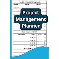 Project Management Planner: 120 pages, 6” x 9” Project Tracking, Objectives, Goals, Ideas, best meditation gifts