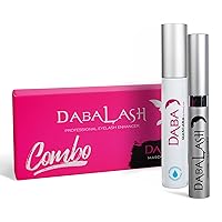 Waterproof Combo – Professional Eyelash & Brow Strengthener & Waterproof Mascara – Give Your Own Lashes A Longer, Fuller, & Thicker Look – 0.18 oz & 0.45 oz