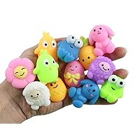 Small Easter / Spring Themed Mochi Squishy Animals - Kawaii - Sensory, Stress, Fidget Party Favor Toy Bulk (12 Mochi - 1 Dozen)