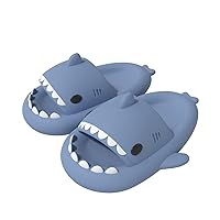 ChayChax Boys Girl Cloud Shark Slides Non-Slip Novelty Open Toe Sandals Extremely Comfy Cushioned Thick Sole Cute Cartoon Shower Slippers Indoor & Outdoor