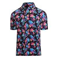 Premium Golf Shirts for Men Dry Fit Performance Polo Short Sleeve Collared Shirt