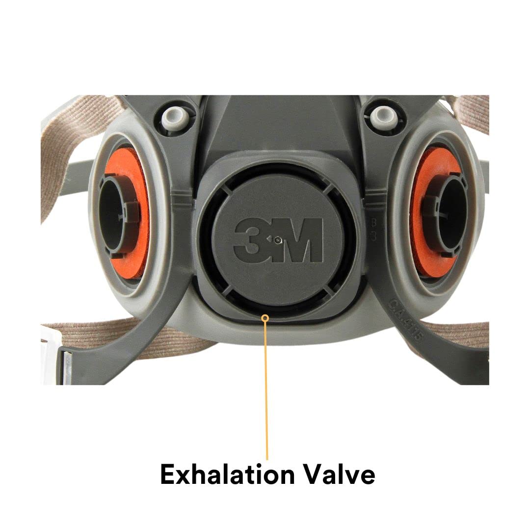 3M Half Facepiece Reusable Respirator 6200/07025(AAD), Respiratory Protectionn Medium