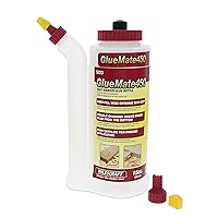 Milescraft 5223 Glue Mate 450-15oz. (450ml) Precision Wood Glue Bottle - Anti-Drip - Dowel and Biscuit Tips Included - Easy Flow Multi-Chamber Design - Ideal for Woodworking