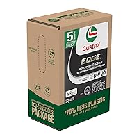 Castrol Edge 0W-20 Advanced Full Synthetic Motor Oil, 5 Quart, Eco Pack