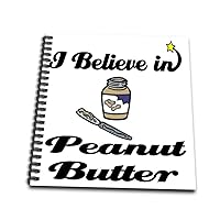 3dRose db_105443_3 I Believe in Peanut Butter-Mini Notepad, 4 by 4
