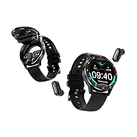 X7 2 in 1 Smart Watch with Earbuds Smartwatch TWS Bluetooth Earphone Health Monitor Sport Watch Fitness Tracker (X7-Black)