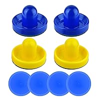 Air Hockey Pusher Plastic Lightly Weight Air Hockey Goalies Ice Pusher Pucks Tables Game Handle Goalies Set Table Hockey Set