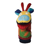 Cate & Levi - Hand Puppet - Premium Reclaimed Wool - Handmade in Canada - Machine Washable (Giraffe)