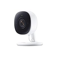 Samsung SmartThings Indoor Security Camera (GP-U999COVLBDA), 1080P HD Video with HDR, Night Vision, Advanced Motion Detection, and Two-Way Audio – Black/White