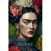 Wonderful Frida Kahlo Flowers Notebook, Journal, Diary, Lined notebook, 120 pages lined (6”x9”) perfect Frida Kahlo gift for Women