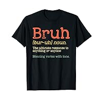 Funny Vintage Bruh Definition Brother T-Shirt