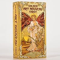 Golden Art Nouveau Tarot,Fortune Telling Game,Divination Tools for All Skill Levels,Guidebook,Divination Cards