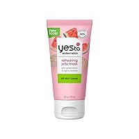 Watermelon Refreshing Jelly Mask, Quenching Lightweight Gel Mask That Helps Soften & Lightly Hydrate Skin, With Antioxidants, Lycopene & Vitamin C, Natural, Vegan & Cruelty Free, 3 Fl Oz