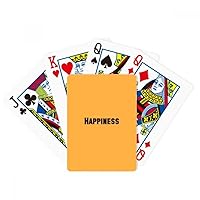 Happiness Word Inspirational Quote Sayings Poker Playing Magic Card Fun Board Game