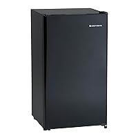 West Bend Mini Fridge Compact Refrigerator for Home Office or Dorm, Auto Defrost with Reversible Door, Energy Star Rated, 3.2-Cu.Ft., Black