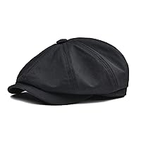 BOTVELA Men's Newsboy Flat Cap 100% Cotton Gatsby Ivy Golf Cabbie Hat