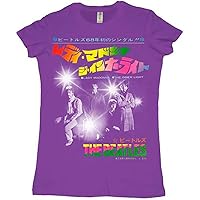 The Beatles Inner Light Juniors Purple T-shirt Tee (Large)