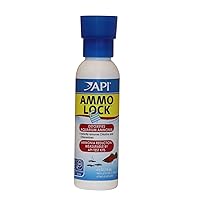 API AMMO-LOCK Freshwater and Saltwater Aquarium Ammonia Detoxifier 4-Ounce Bottle, AMMO LOCK, 4 OZ