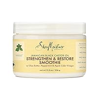 SheaMoisture Jamaican Black Castor Oil Strengthen & Restore Smoothie Cream for Unisex, 11.5 Ounce (Pack of 1)