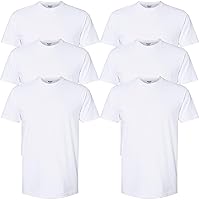 Gildan Men's Crew T-Shirts, Multipack, Style G1100, White (5-Pack), XX-Large