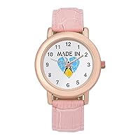 Made in Lucia PU Leather Strap Watch Wristwatches Dress Watch for Women