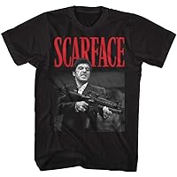 American Classics Scarface 1983 Crime Film Movie Dakkadakka Black 2-Sided Adult T-Shirt Tee