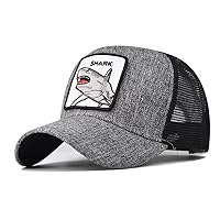 Snapback Baseball Cap for Men Women Deer Embroidered Hunting Mesh Back Hat Golf Trucker Dad Fishing Hats