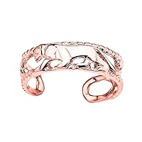 ROSE GOLD OPEN DESIGN PANTHER TOE RING - Gold Purity:: 10K