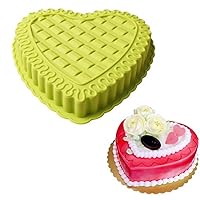 10'' Love Heart Cake Mold Silicone Cake Mold Baking Pan for Anniversary Birthday Cake, Tart, Loaf, Muffin, Brownie, Cheesecake, Pie, Flan, Bread and More #5