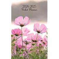 2024-2025 Pocket Planner: Monthly Calendar for Purse Small Size 2-Year Agenda from January 2024 to December 2025 with Inspirational Quotes 6.5x4