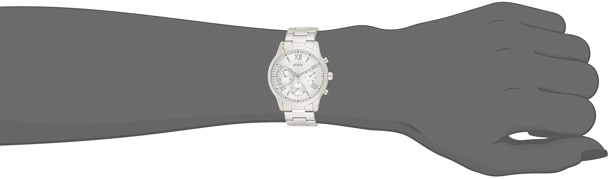 Guess Women's Multi-dial solar Watch with Stainless Steel Strap.