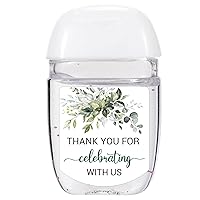 36 Hand Sanitizer Labels Thank You Wedding Favor Stickers, Labels for Weddings, Bridal Showers, Birthdays, Parties, Baby Showers.