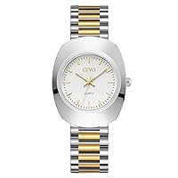 CIVO Mens Watch 35mm Quartz Unisex Watch Stainless Steel Minimalist Wrist Watches Dress Analogue Luminous Watch, Elegant Gifts for Men Women
