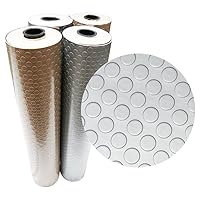 Rubber-Cal Coin Grip Metallic PVC Flooring