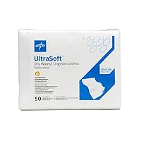Medline Ultrasoft Dry Baby Wipes, Gentle Disposable Cleansing Cloths, 50 Count (Pack of 10), Dry Wipe Size is 10 x 13 Inch, Great for Sensitive Skin and can be used as Baby Washcloths