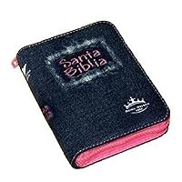 RVR60 Spanish Denim Bible with Pink Zipper & Index (Spanish Edition) RVR60 Spanish Denim Bible with Pink Zipper & Index (Spanish Edition) Hardcover